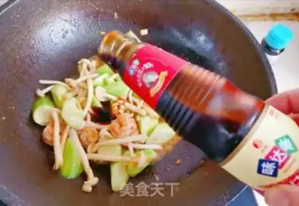 Make Shrimp silk mushrooms step 9