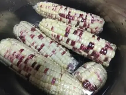 Make Sticky corn step 1
