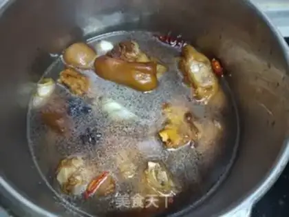 Make Red burning pig hoof step 9
