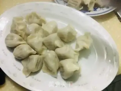 Make Big radish dumplings step 11