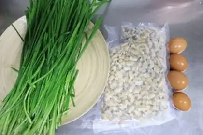 Make Eggs and casserole dumplings step 1