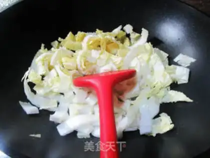Make The large cabbage crotch step 1