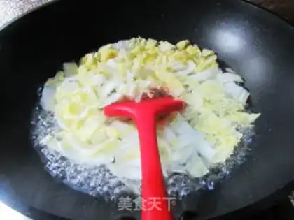 Make The large cabbage crotch step 2