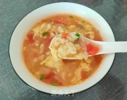 Make Tomato egg oak soup step 9