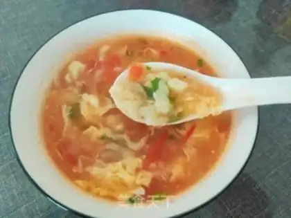Make Tomato egg oak soup step 10