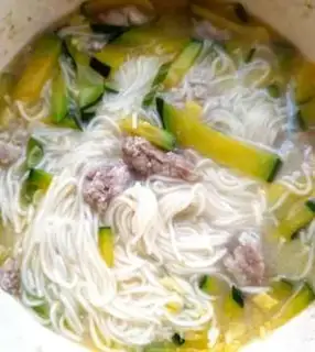 Make Pumpkin hot noodles step 10