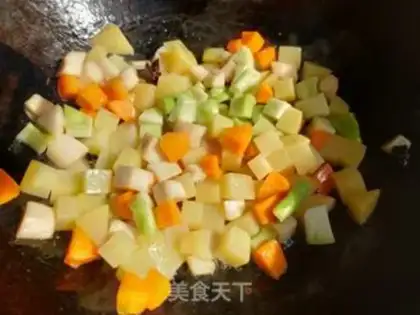 Make The greens are about four pieces step 5