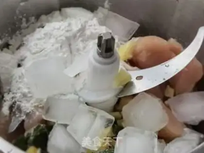 Make Chicken chest shrimp balls step 2