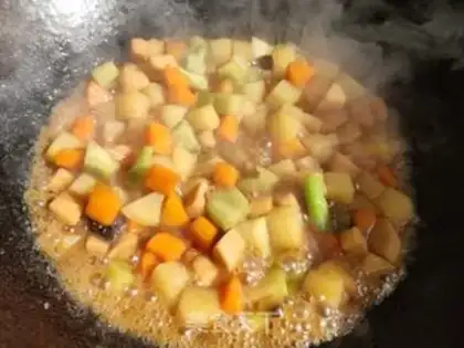 Make The greens are about four pieces step 9