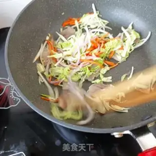 Make Pumpkin, fried rice step 8