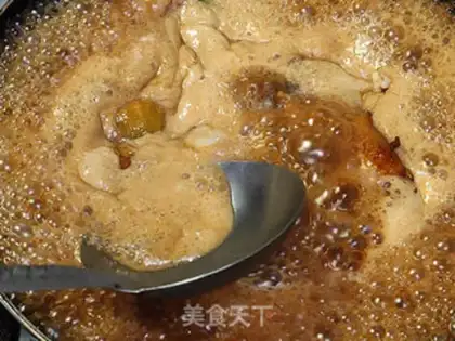 Make Chestnuts burn chicken legs step 9
