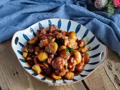 Make Chestnuts burn chicken legs step 10