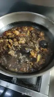 Make Chicken stew mushrooms step 7