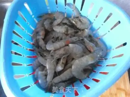 Make Shrimp burning in yellow step 1