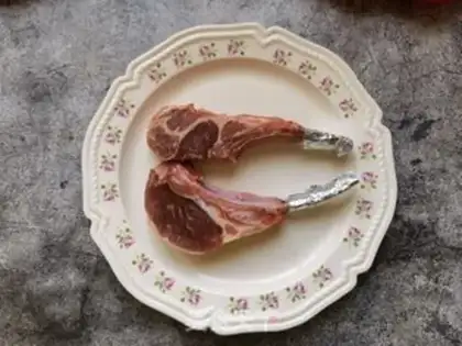 Make Rosemary garlic and French lamb chops step 0