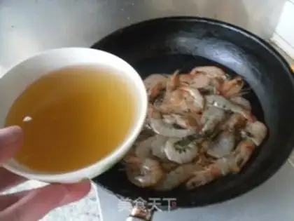 Make Shrimp burning in yellow step 6