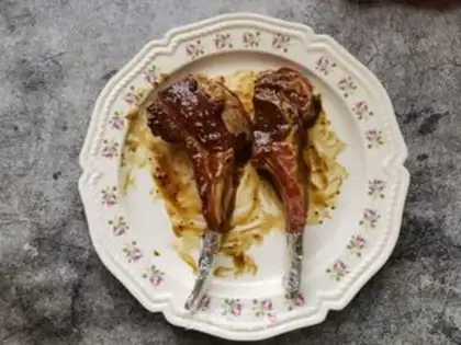 Make Rosemary garlic and French lamb chops step 4