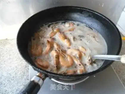 Make Shrimp burning in yellow step 7