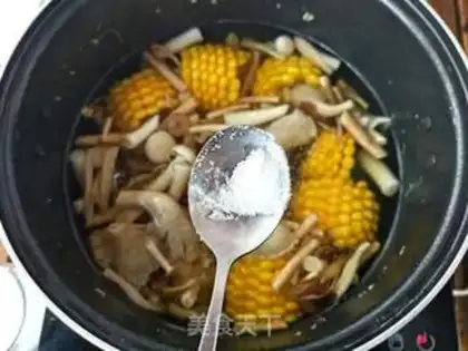 Make Mushroom corn soup step 2