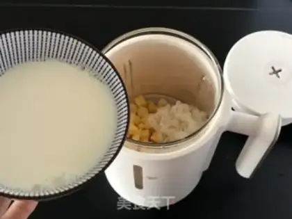 Make Milky corn juice step 1
