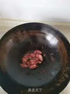 Make Pry pepper fried sausage step 4