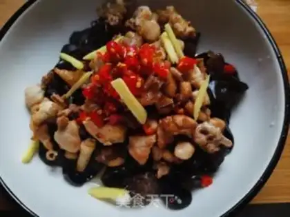 Make Molybdenum pepper steamed pheasant step 7