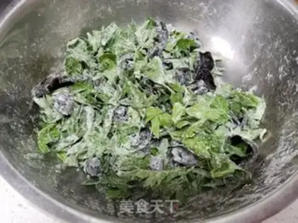 Make Steamed celery leaves step 3