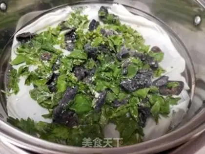 Make Steamed celery leaves step 5