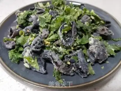 Make Steamed celery leaves step 8