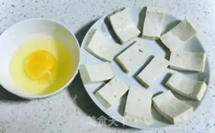 Make Cheese tofu eggs step 1