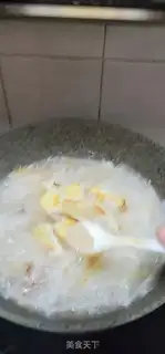Make Shrimp leather, egg radish soup step 8