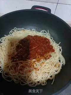 Make Hot turkey. Noodles step 3