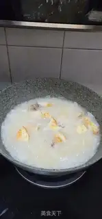 Make Shrimp leather, egg radish soup step 9