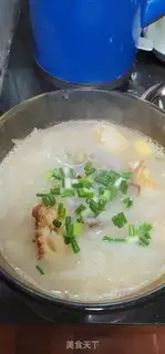 Make Shrimp leather, egg radish soup step 10