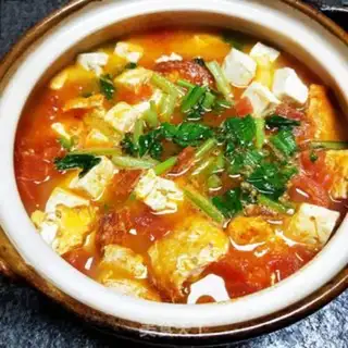 Make Tomato eggs and tofu step 9