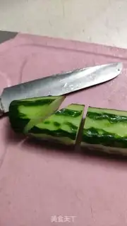 Make Egg sauce cucumber step 3