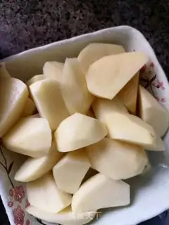 Make Potato burn ribs step 1