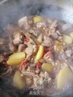 Make Potato burn ribs step 6