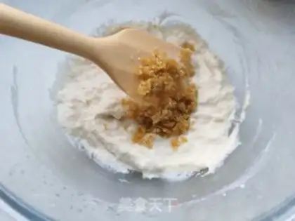 Make Orange juice caramel cream cup step 2