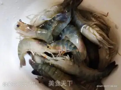 Make Red-burned shrimp step 1