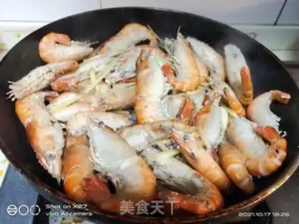 Make Red-burned shrimp step 4
