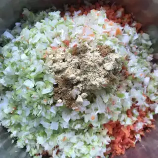 Make Carrot beef dumplings step 3