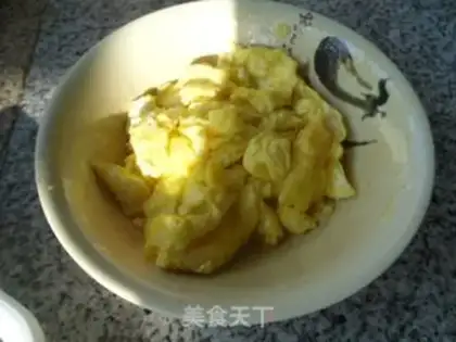 Make Eggs and peas step 3