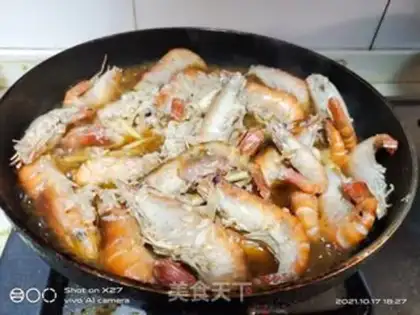 Make Red-burned shrimp step 6
