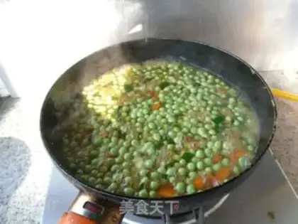 Make Eggs and peas step 7