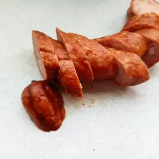 Make Barbecue sausage salad step 7