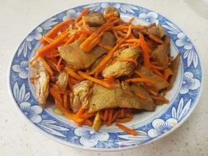 Make The carrots are fried step 4