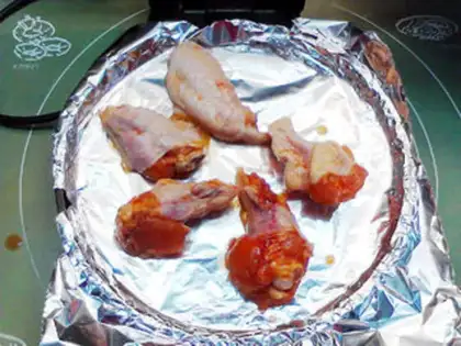 Make Paper bag, New Orleans roasted chicken wings step 5