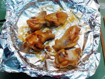 Make Paper bag, New Orleans roasted chicken wings step 8