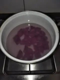 Make Potato coconut cream step 1